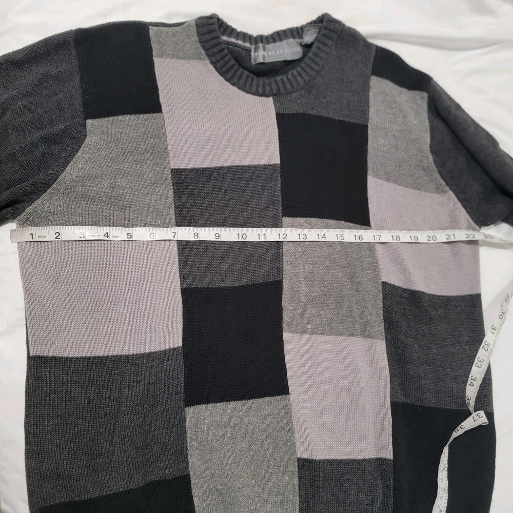Vintage Oscar De La Renta Mens Sweater Size XL Silk Cotton Blend 90S Dad Grandpa - Picture 6 of 6
